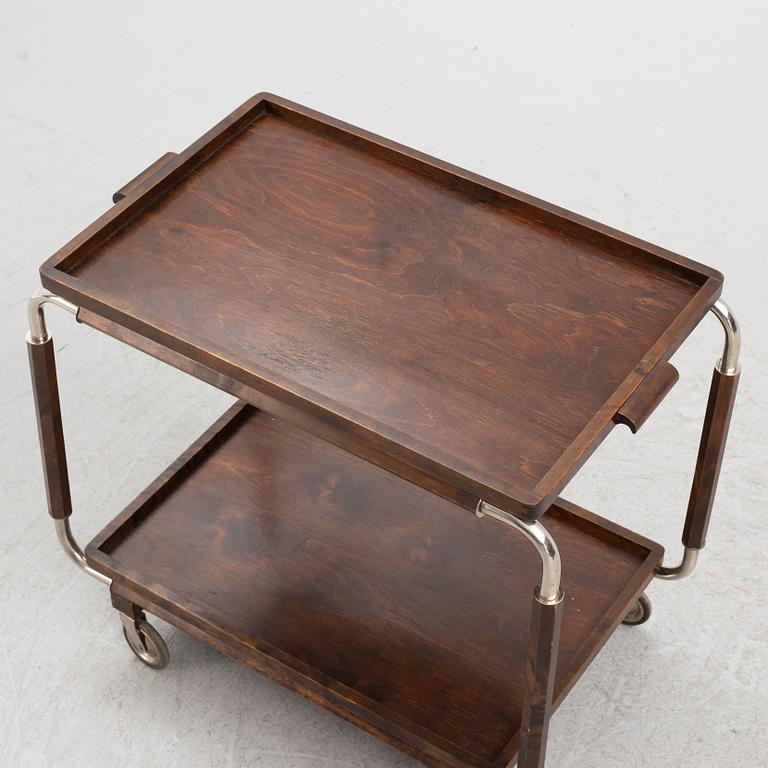 A serving trolley, 1930's.