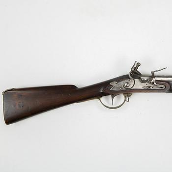 A Swedish flintlock gun 1805 pattern.