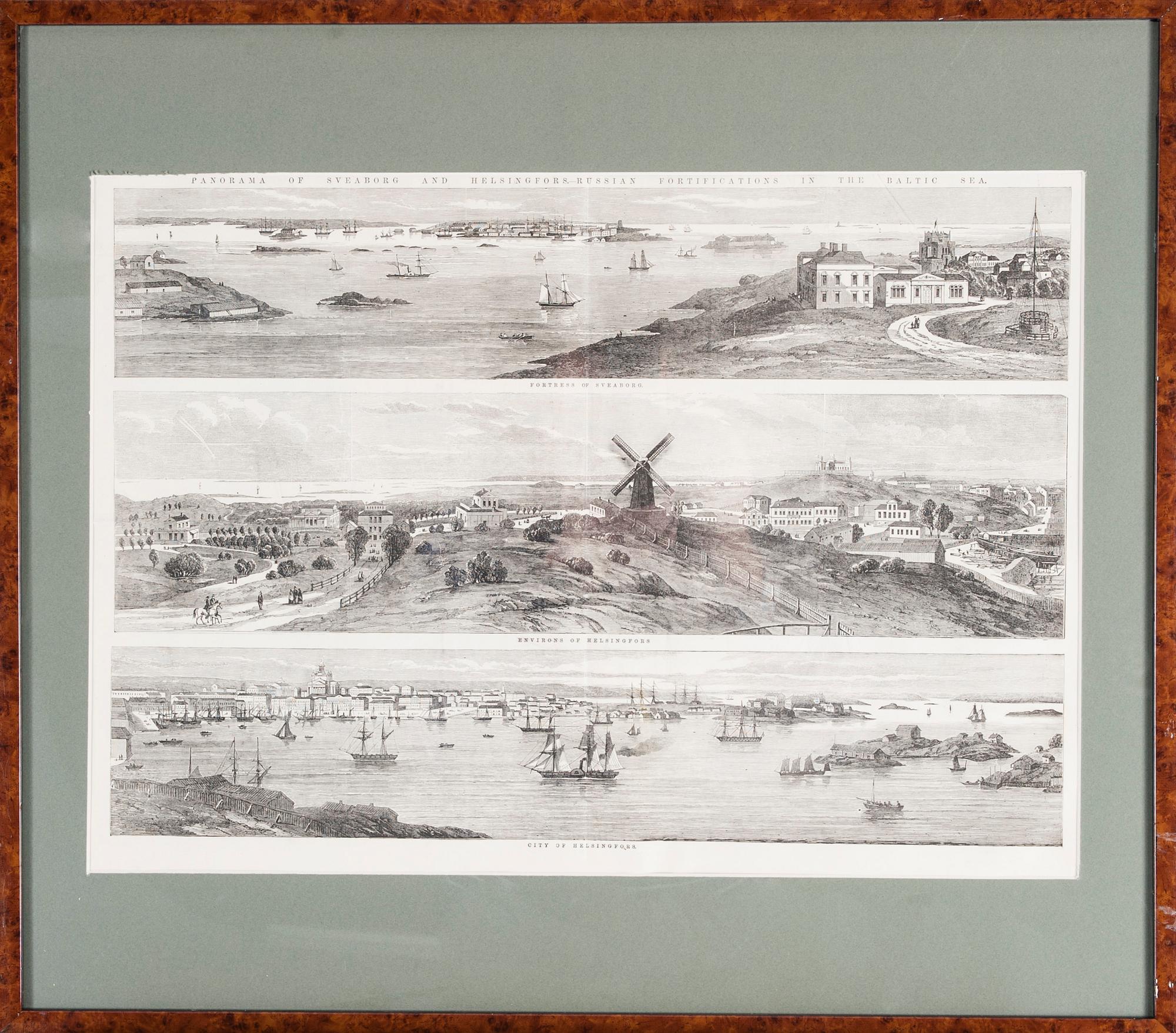LITOGRAFISKT TRYCK, panoramavyer, 1870-tal.
