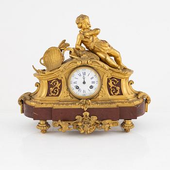 A Louis XVI-style mantle clock, around 1900.