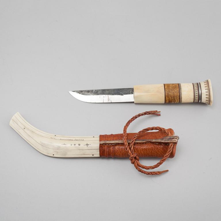 SVANTE LARSSON FRÅN LAPPTRÄSK, kniv, signerad.
