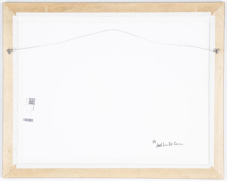 Carl Johan De Geer, photo, signed 1/3 verso.