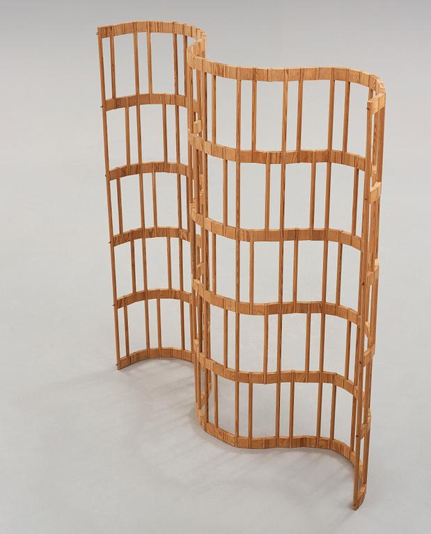 A Swedish room divider, possibly executed by the company Lublins, 1940's.