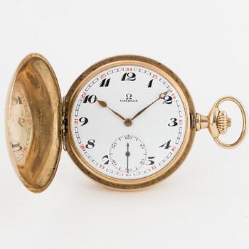 OMEGA, pocket watch, hunter, 50 mm.