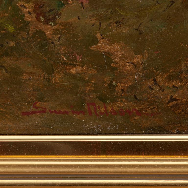 SEVERIN NILSON, oil on canvas laid down on panel, signed Severin Nilson.