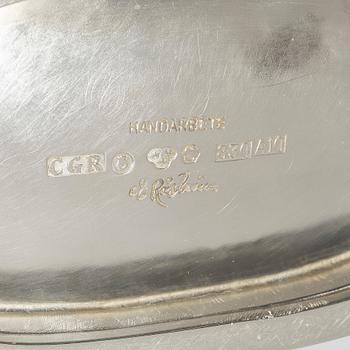 Eric Råström, Skål, silver, firma CG Råström, Stockholm 1975.