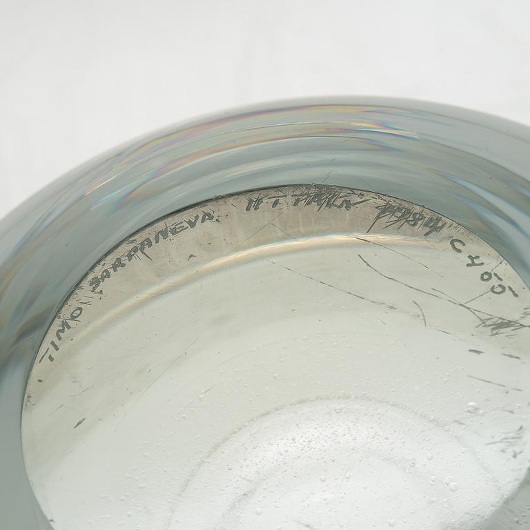 Timo Sarpaneva, skulptur, "Claritas", signerad Timo Sarpaneva Iittala 1984 C455.
