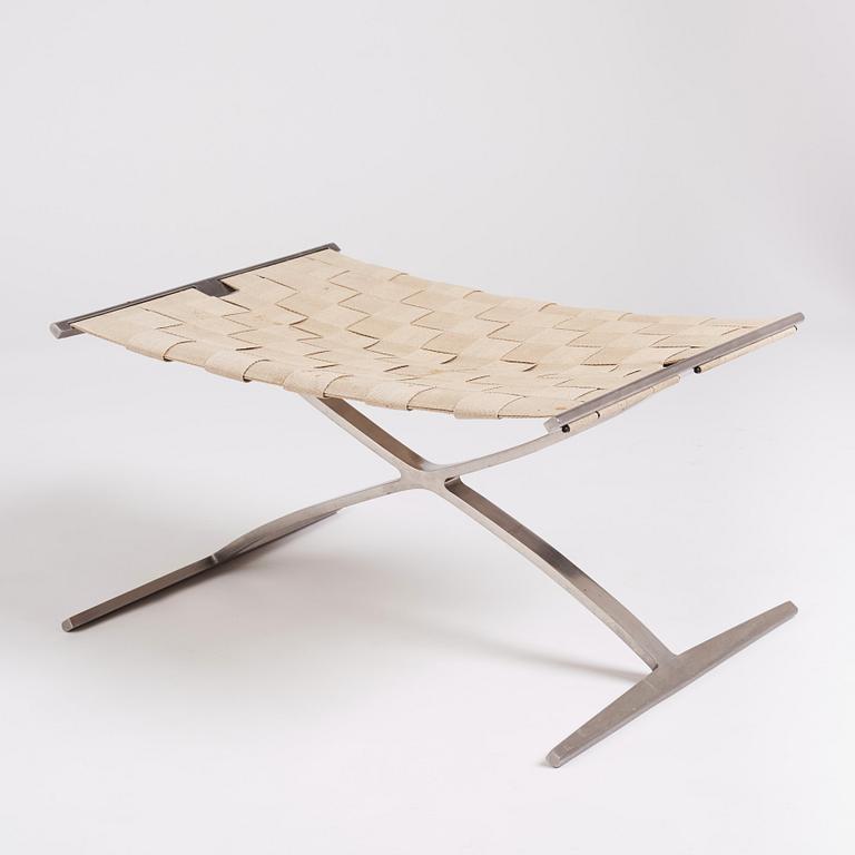 Preben Fabricius & Jørgen Kastholm, a model "4391" folding stool, Bo-Ex  Denmark, early 1960s.