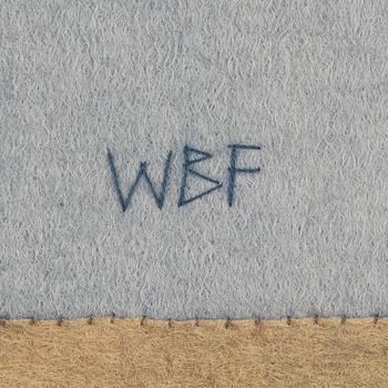 Wibeke Beck-Friis, collage in textile, signed.