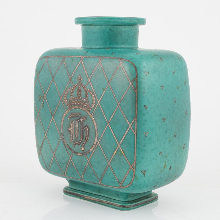 Wilhelm Kåge, vas, stengods, "Argenta", Gustavsberg.