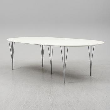 PIET HEIN & BRUNO MATHSSON, a 'Superellips dining table from MIAB/Fritz Hansen, 1982.