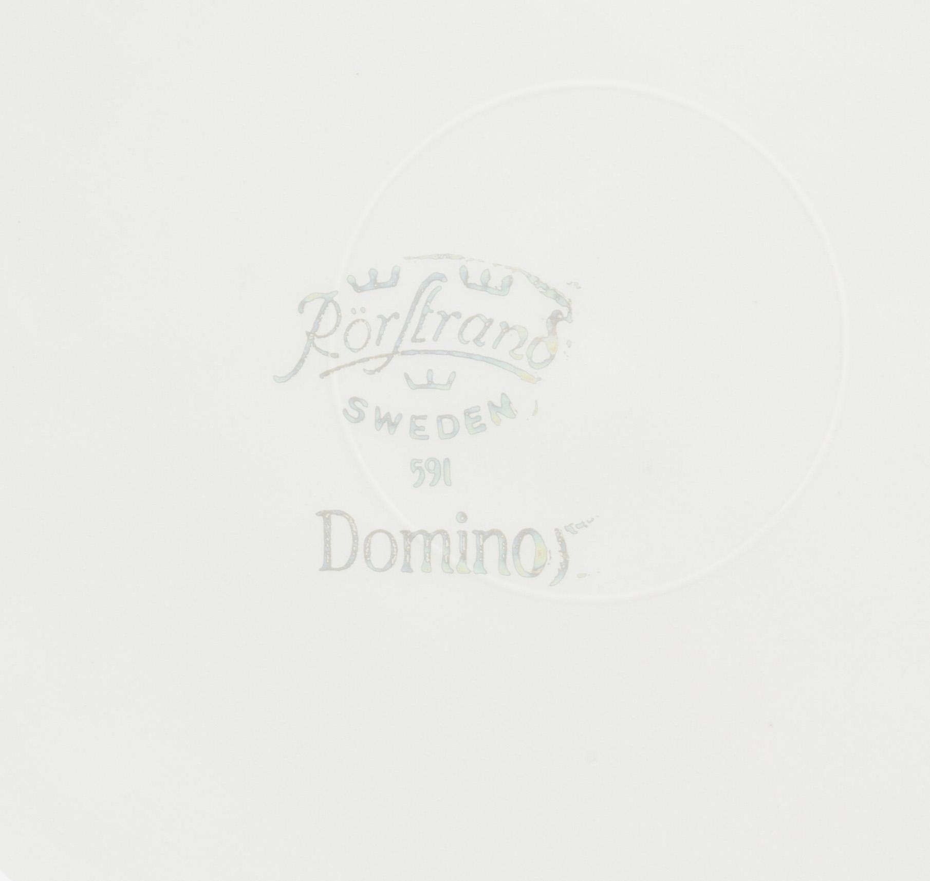 TESERVIS, porslin, 11 delar,  "Domino", Rörstrand, 1950-tal.