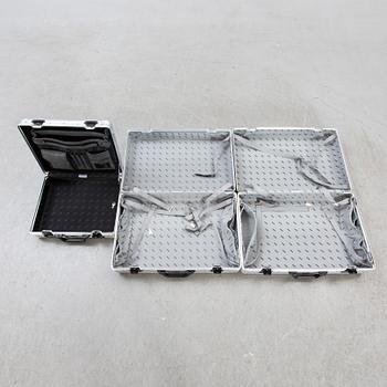 Bags, Rimowa, 3 pcs, aluminum, late 20th century.