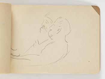 Lotte Laserstein, 10 små skissblock med teckningar.