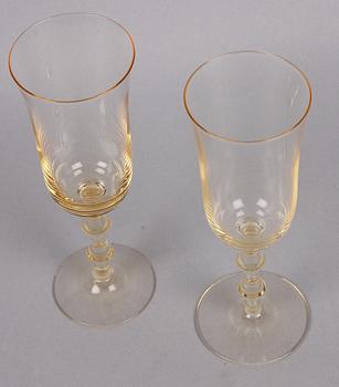 CHAMPAGNEGLAS, 12 st, "Salut", Simon Gate, Orrefors.