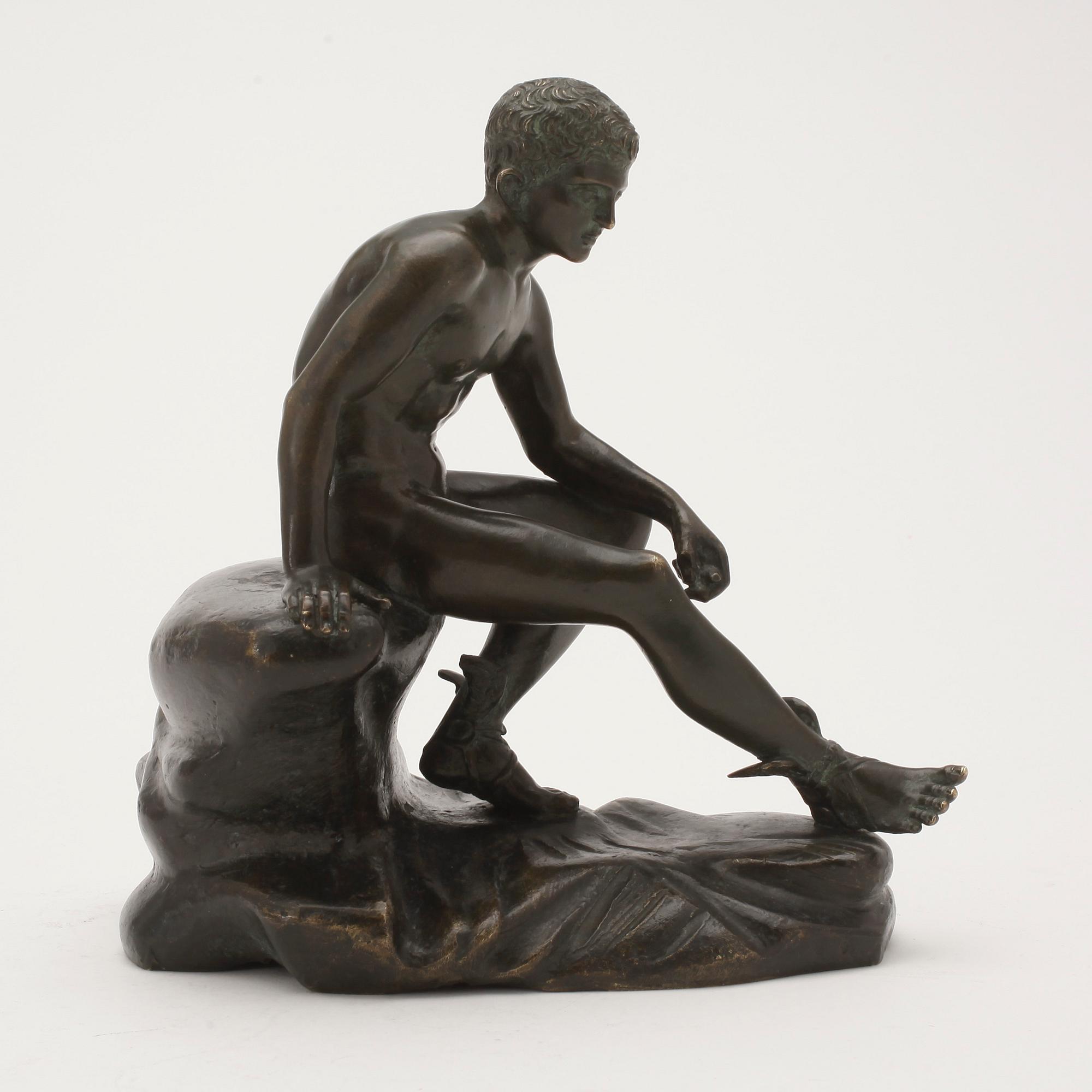 SKULPTUR, patinerad brons, 1900-tal.