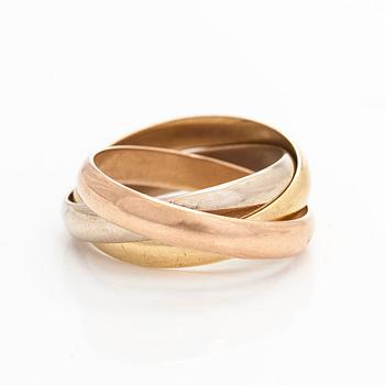 Cartier, ring, “Trinity”, 18K in three colours.