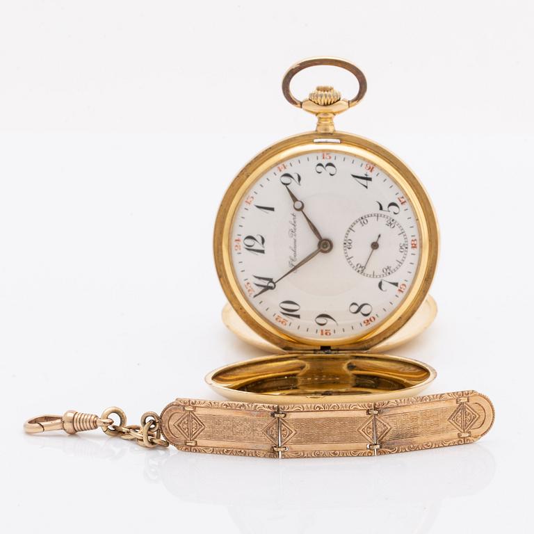 J Calame Robert, pocket watch, mid 20th century, ca 51 mm.