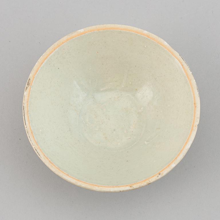 A ceramic bowl, presumably Song dynasty (960-1279).