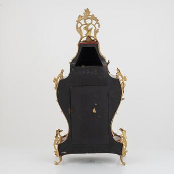 A rococo-style clock with bracket, Vincenti & Cie, France, second half of the 19th century.