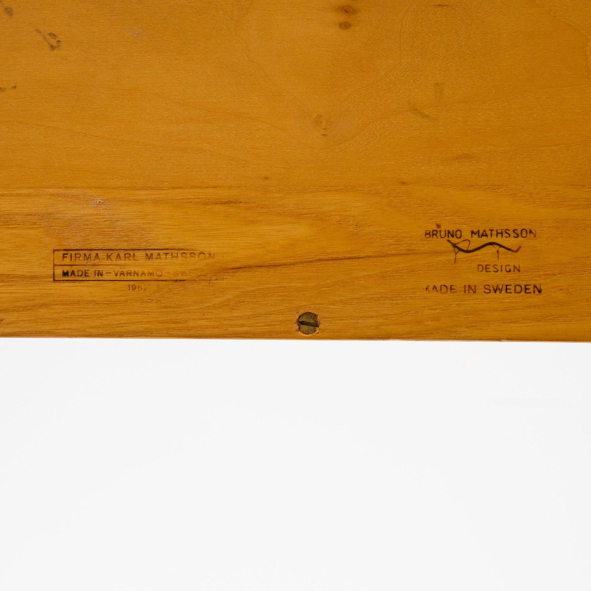 Bruno Mathsson, läsbord, Firma Karl Mathsson, Värnamo 1962.