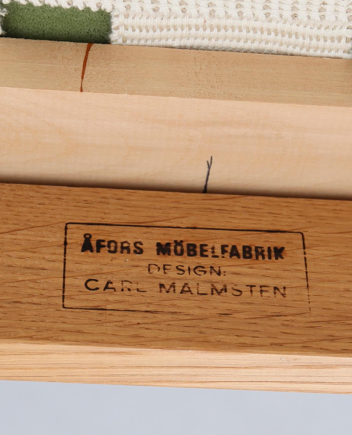 MATGRUPP, 7 delar, "Calmare Nyckel", Carl Malmsten, Åfors Möbelfabrik och Bodafors.