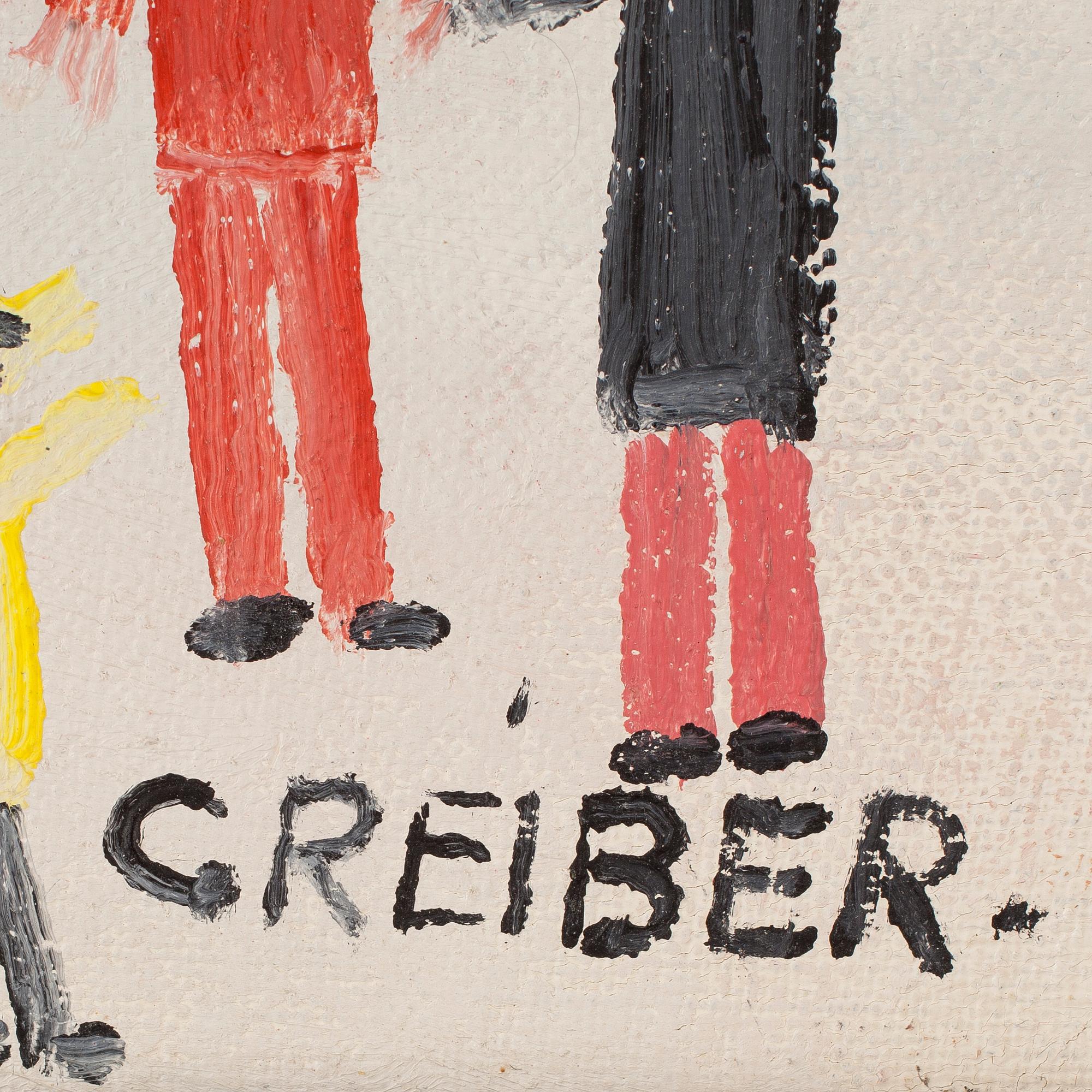 GUNNAR GREIBER, olja på duk, signerad.
