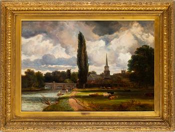 FREDERICK RICHARD LEE, oil on canvas, signed.