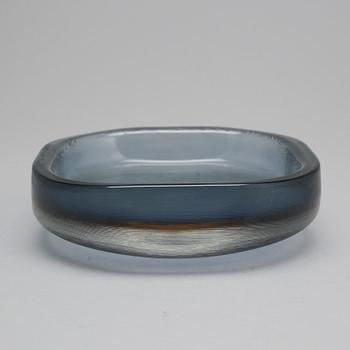Paolo Venini, a set of three "Incisi" glass objects by Venini, Murano Italy 1950's.