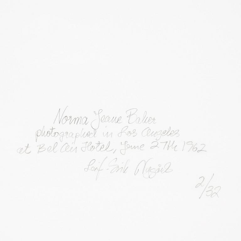 LEIF-ERIK NYGÅRDS, Inkjet print, signerad och numrerad 2/32 a tergo.