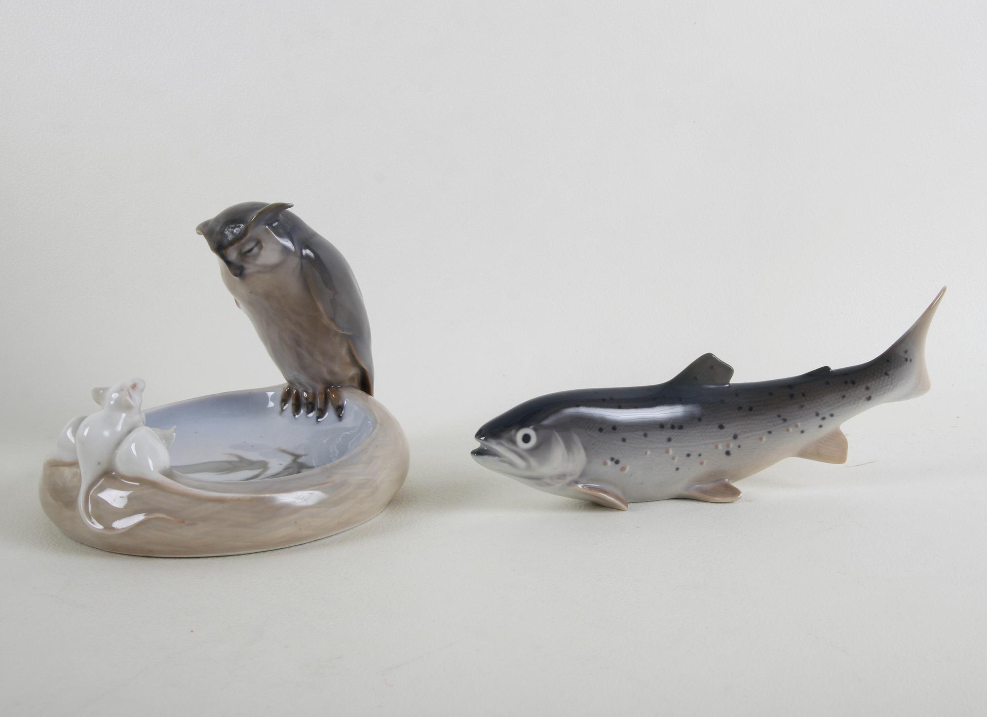 FIGURIN och FAT, porslin, Royal Copenhagen.