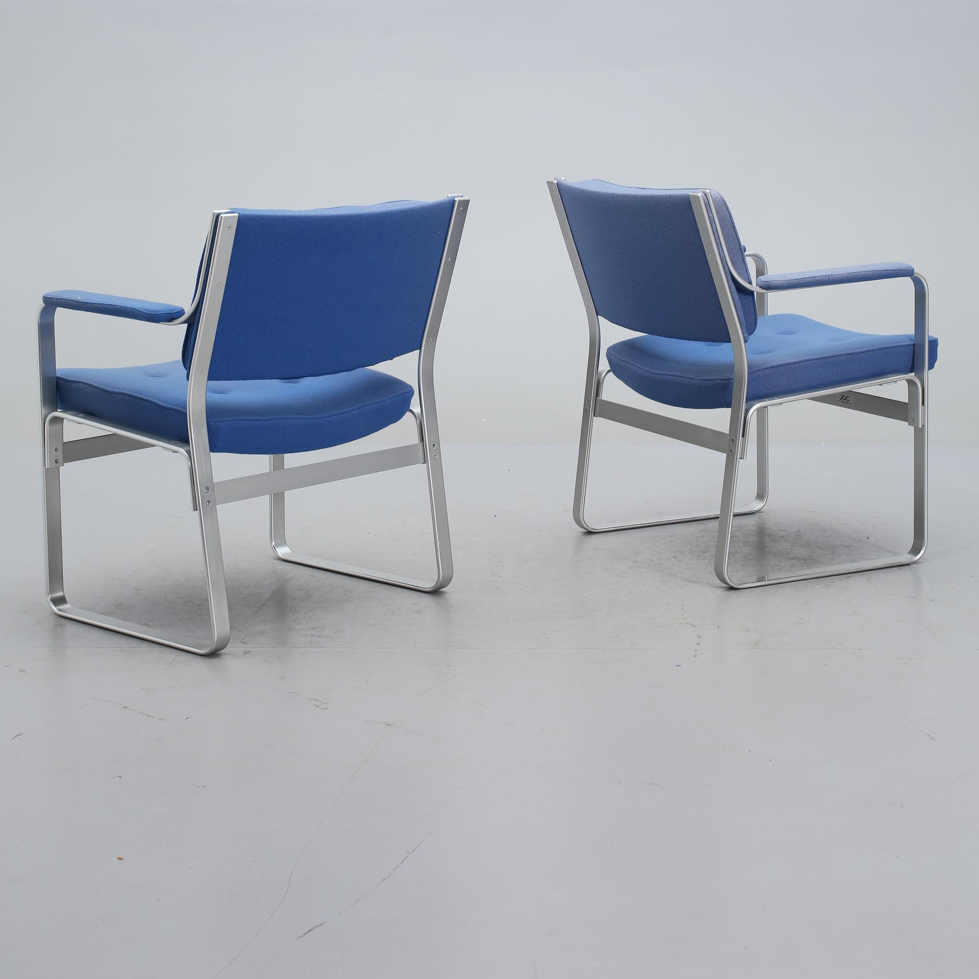 FÅTÖLJER, ett par, "Mondo", Karl-Erik Ekselius, 1900-talets andra hälft.