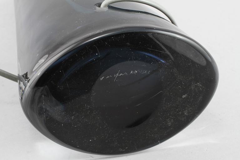 BORDSLAMPA, glas, Carl Fagerlund, Orrefors, 1900-talets andra hälft.