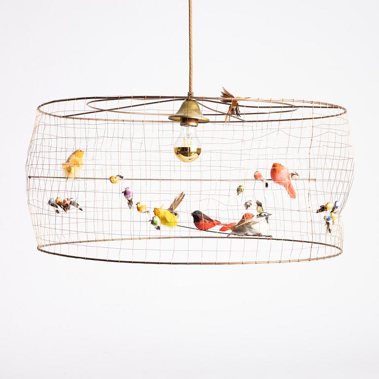 Mathieu Challières, ceiling lamp, "Suspension Demi-Grande Volière", Challières, France.