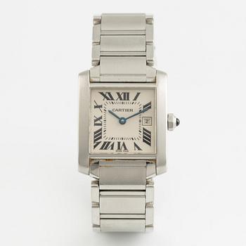 Cartier, Tank, Francaise, armbandsur, 30 x 25 mm.