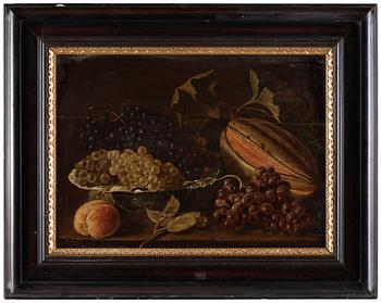 187. Unknown artist 19th century. Still life with melon and grapes.