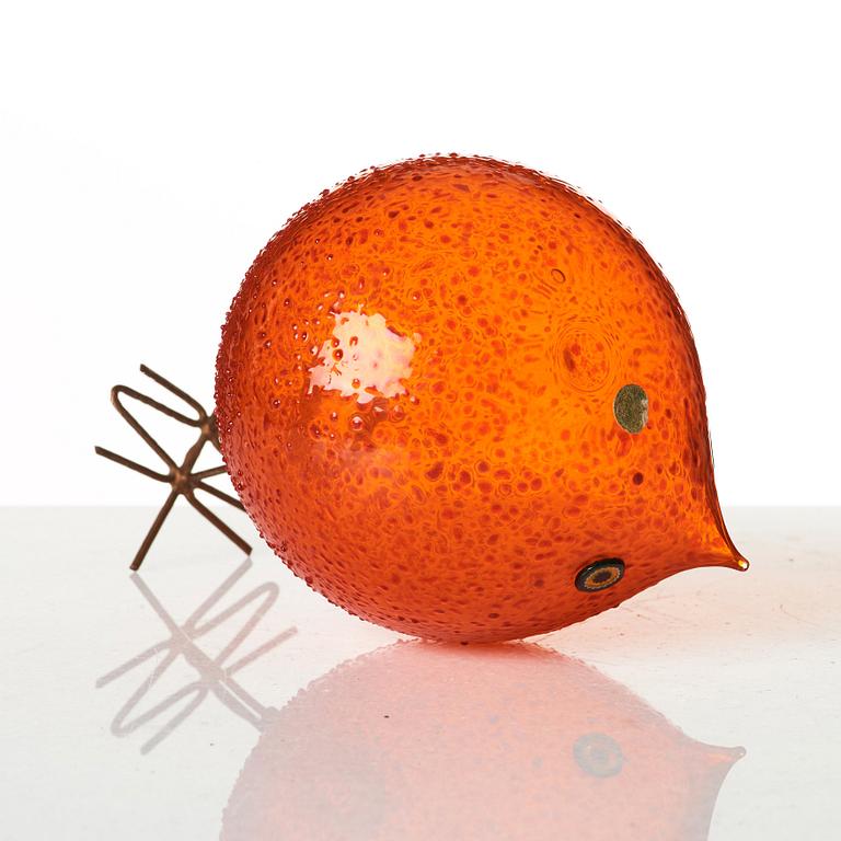Peter Pelzel, a 'Pulcino' glass bird, Vistosi, Italy 1960's.