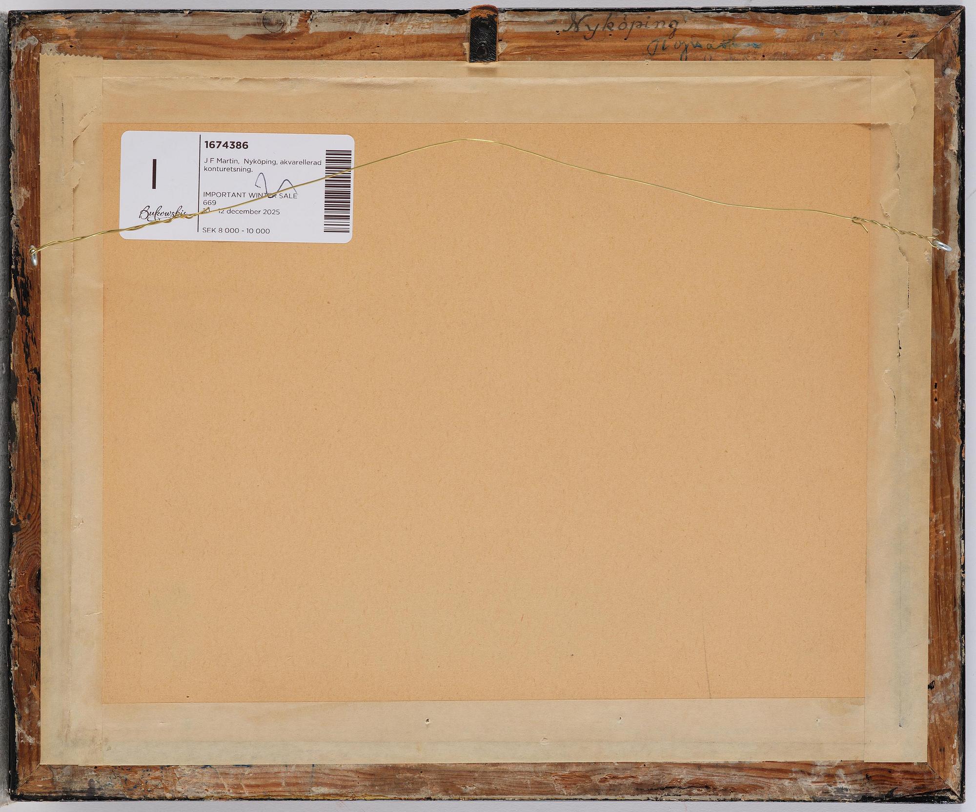 Johan Fredrik Martin, "Nyköping" ("Utsigt af Nyköping", Ur "Svenska vuer").