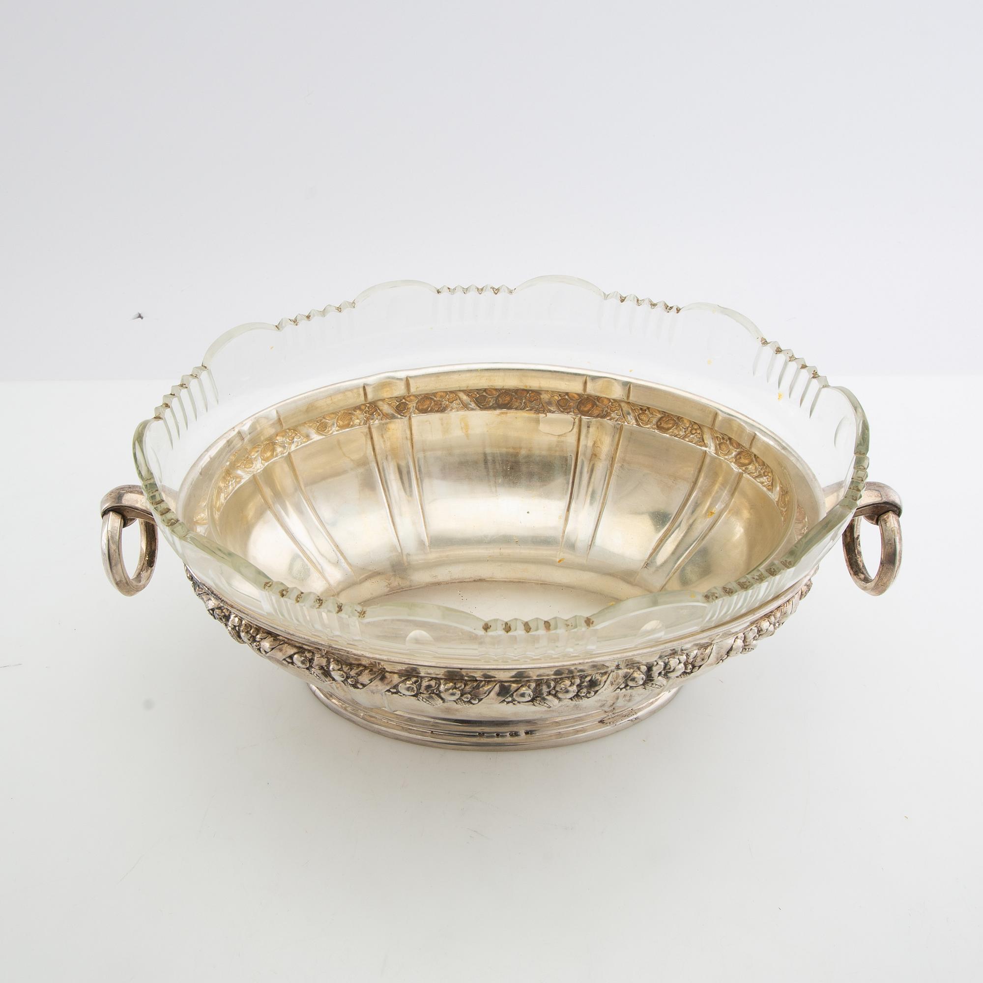 Jardinière silver Art Nouveau early 20th century.
