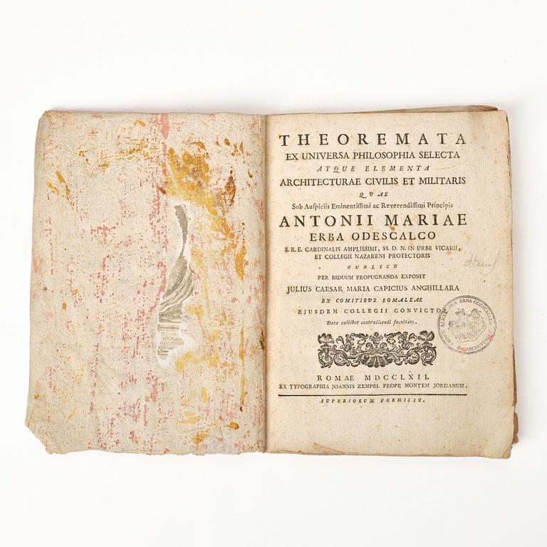 Bridges & Architecture, with engraved plates, 1676 & 1762.
