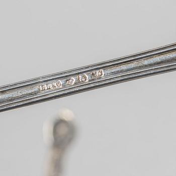 Bestick, 10 st, silver, mestadels rokokostil, 1900-tal.