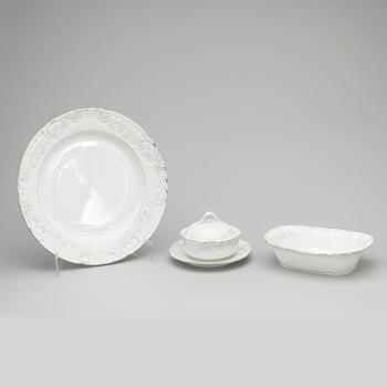 MATSERVIS, 116 delar, porslin, 1900-talets första hälft.