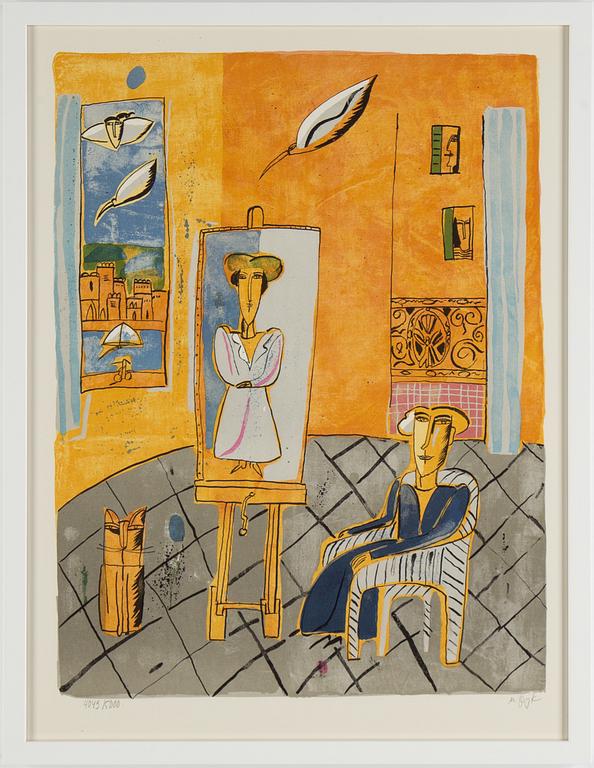 Madeleine Pyk, lithograph in colours, signed 4049/5000.