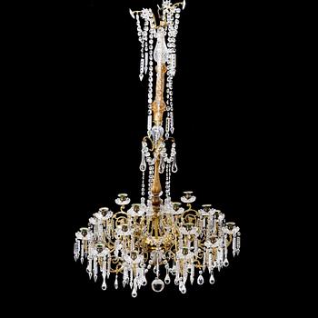 A chandelier, circa 1900.