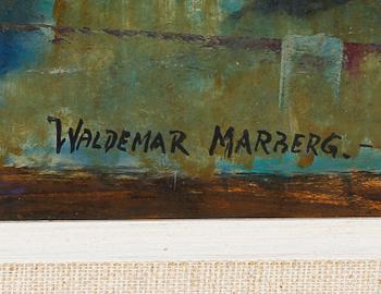 WALDEMAR MARBERG, oil on panel, signed.