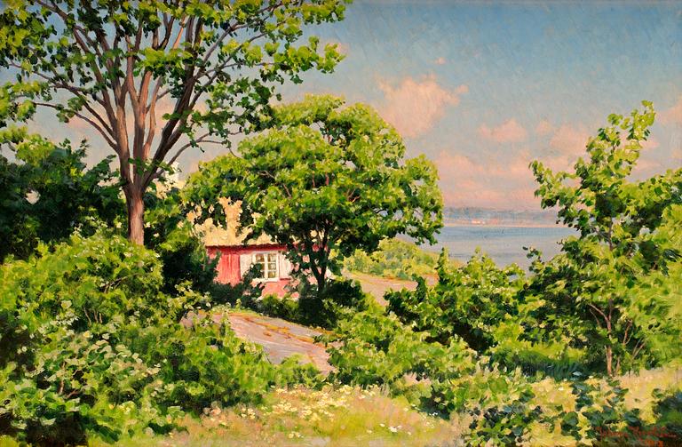 Johan Krouthén, Stuga vid vatten.