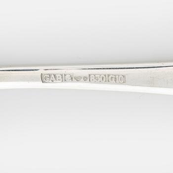 A swedish silver cutlery, model 'Chippendale', GAB, Eskilstuna and Stockholm, some 1962.