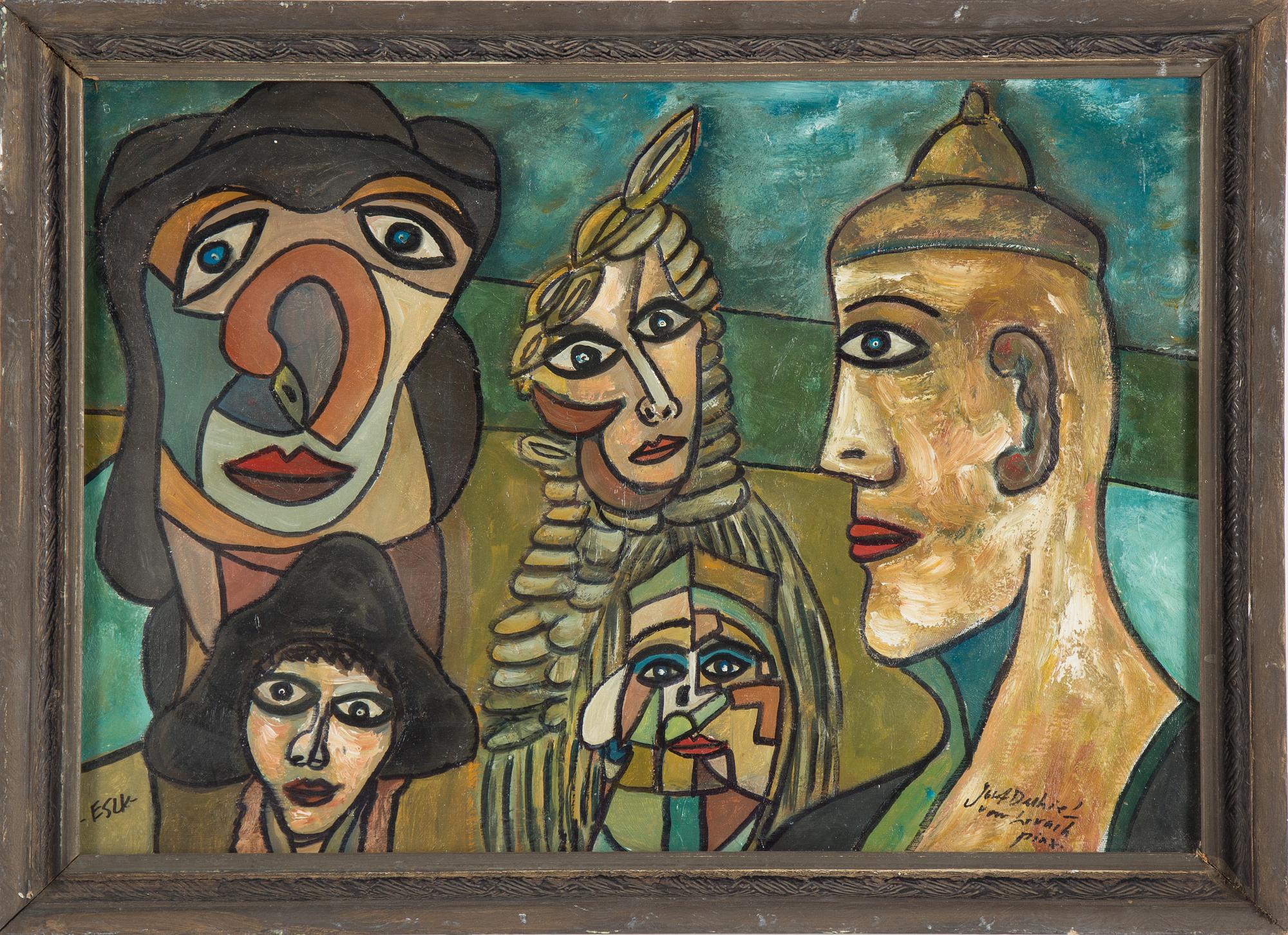 JOSEF DUBIEL VON LERACH, oil on board, signed.