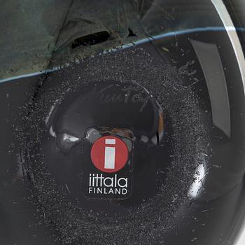 Oiva Toikka, glasfåglar, 3 st, signerade O. Toikka Nuutajärvi.