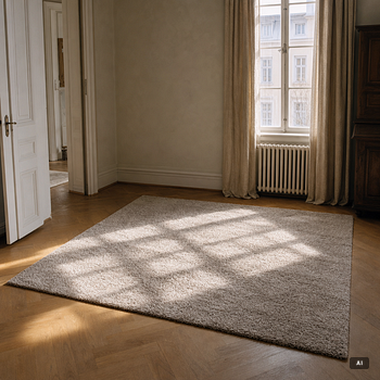 Gunilla Lagerhem Ullberg, matta, tuftad, "Misty", Kasthall, ca 200 x 200 cm.
